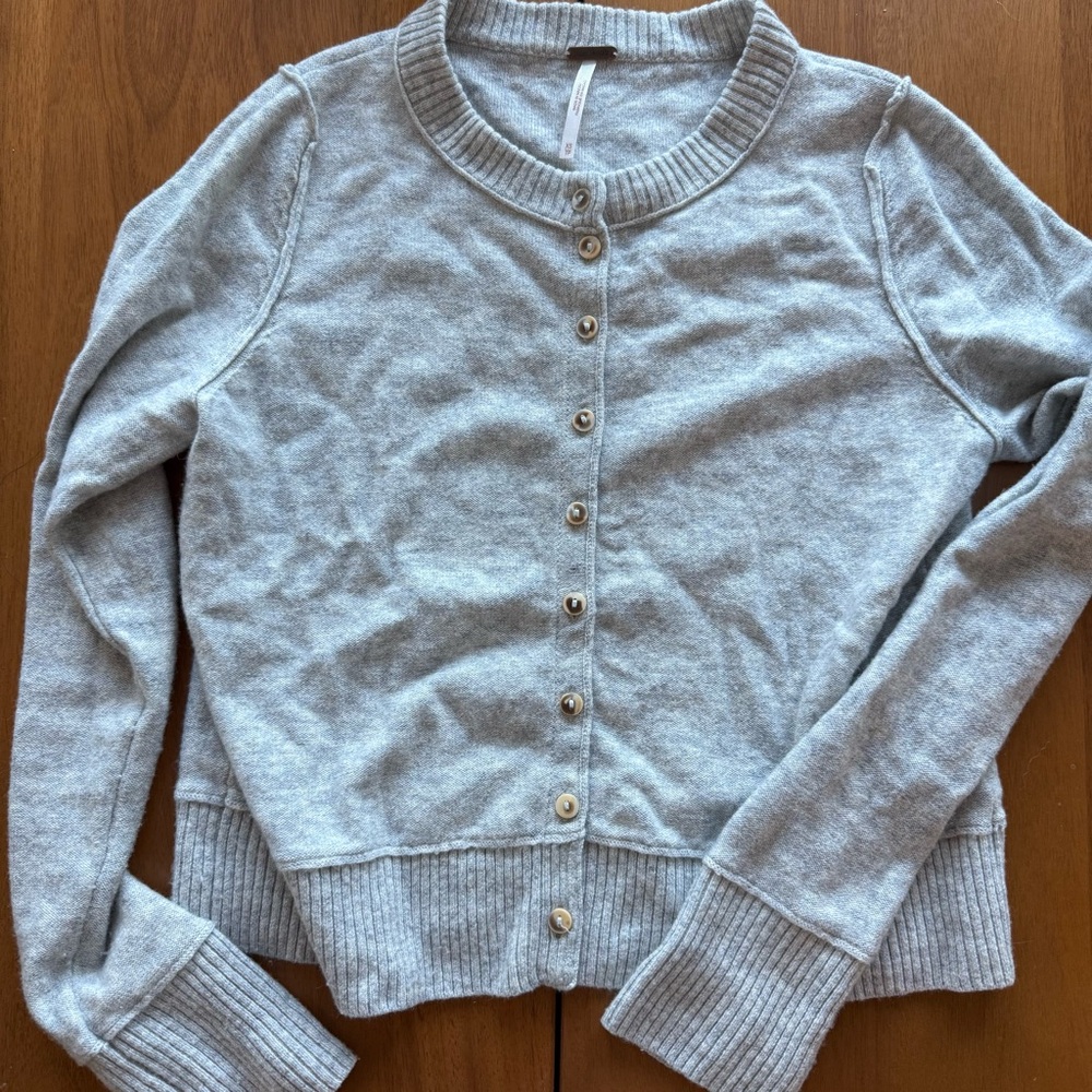 Free People Nocturnal XS Cashmere Cardigan